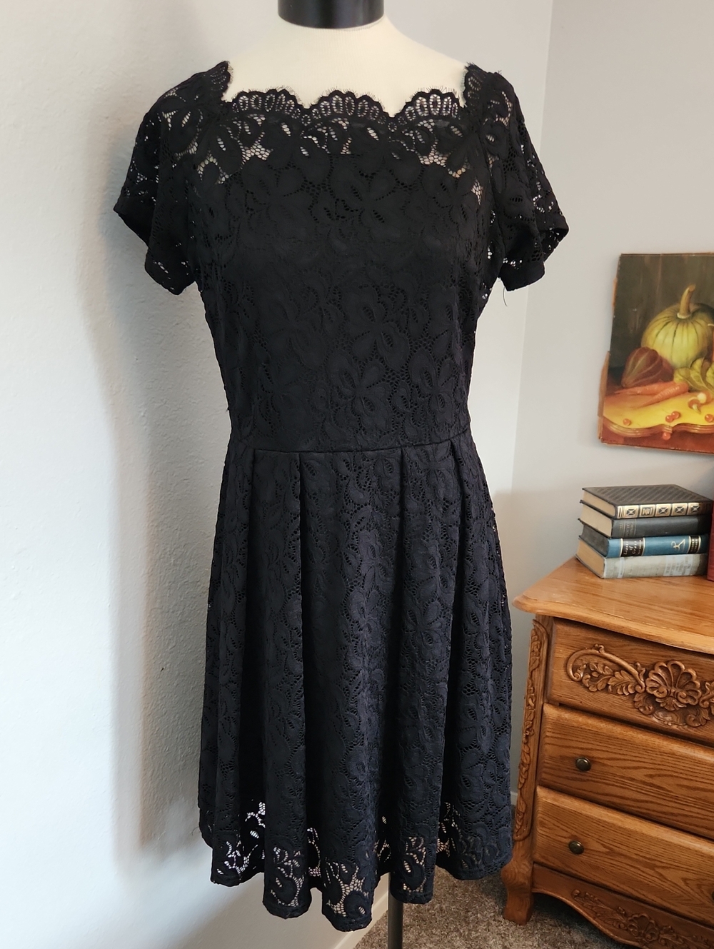 Missmay Black Lace Retro Gorgeous City Dress XL Dark Romantic Goth Whimsigoth